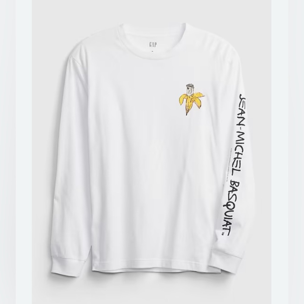 GAP x Jean Michael Basquiat | White long sleeve t-shirt | Size medium